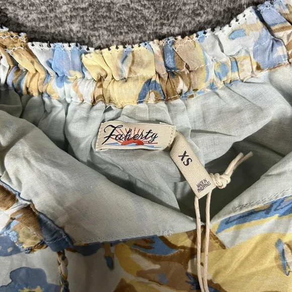 Faherty Dress Womens XS Multicolor Paradise Blossom Floral Maxi Sundress Strappy - Picture 3 of 11